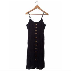 SHEIN Strappy Navy Blue Summer Dress